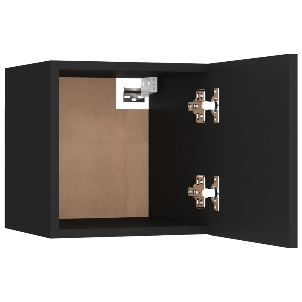 vidaXL Szafki nocne, 2 szt., czarne, 30,5x30x30 cm