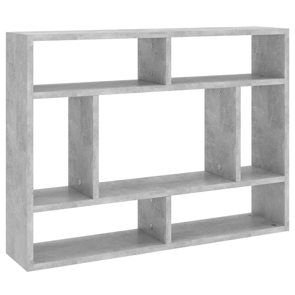 vidaXL Półka ścienna, szarość betonu, 75x16x55 cm