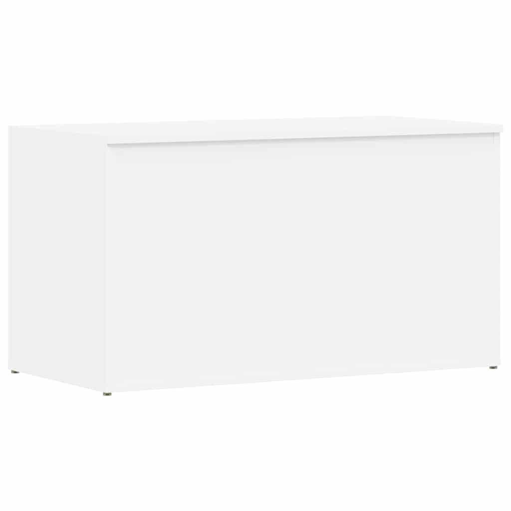vidaXL Skrzynia, biała, 84x42x46 cm, materiał drewnopochodny