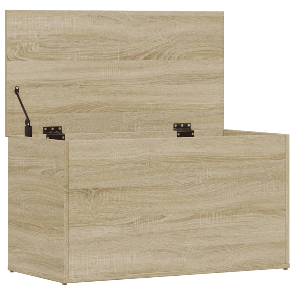 vidaXL Skrzynia, dąb sonoma, 84x42x46 cm, materiał drewnopochodny