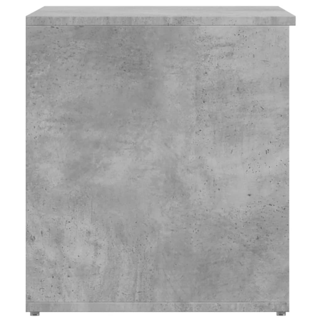 vidaXL Skrzynia, szarość betonu, 84x42x46 cm, materiał drewnopochodny