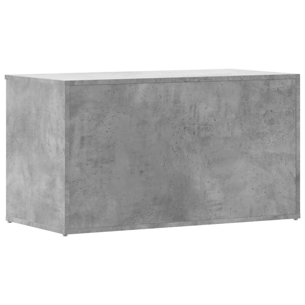 vidaXL Skrzynia, szarość betonu, 84x42x46 cm, materiał drewnopochodny