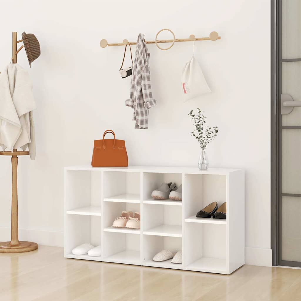 vidaXL Ławka z miejscem na buty, biała, 103x30x55 cm