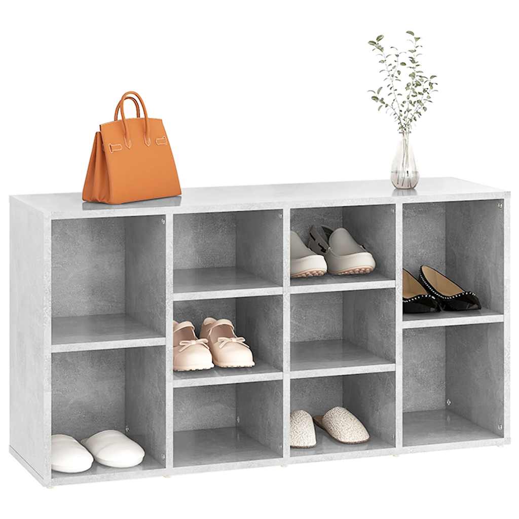 vidaXL Ławka z miejscem na buty, szara, 103x30x55 cm