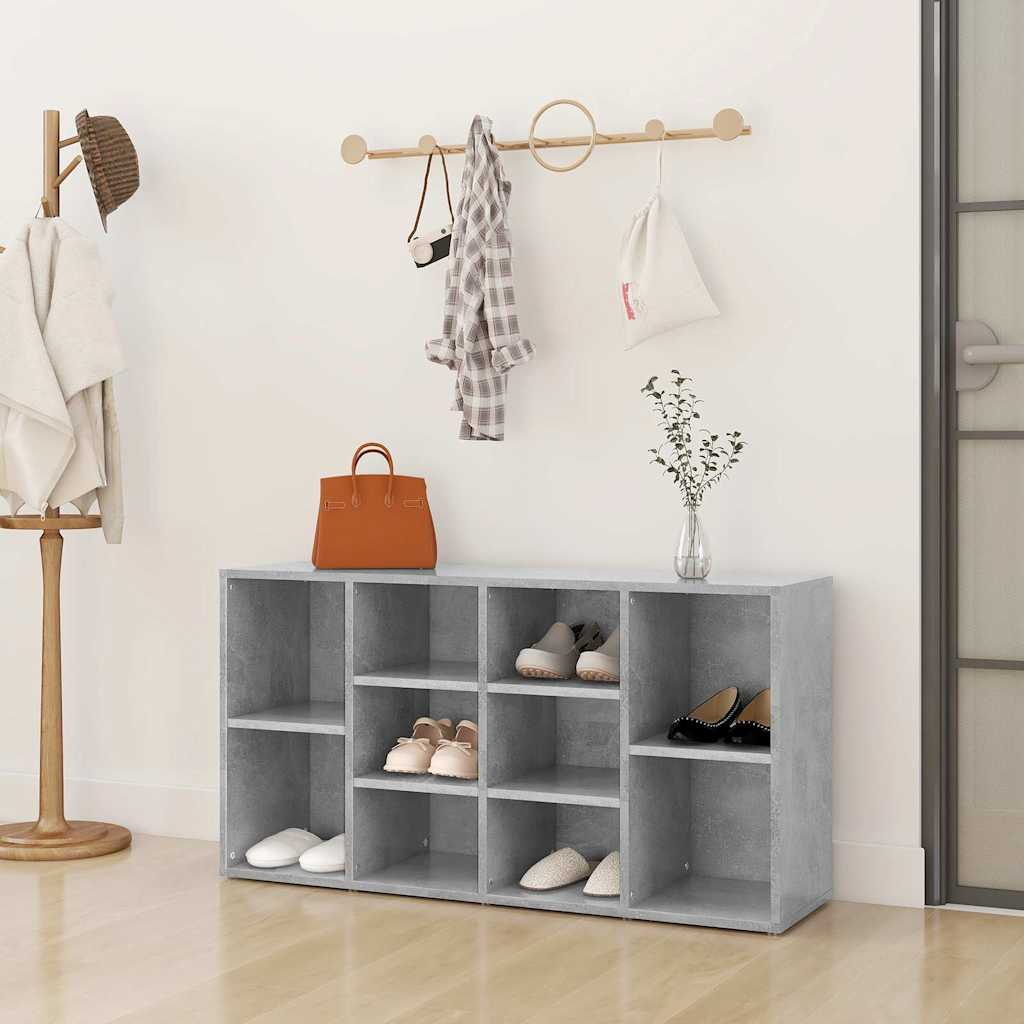 vidaXL Ławka z miejscem na buty, szara, 103x30x55 cm