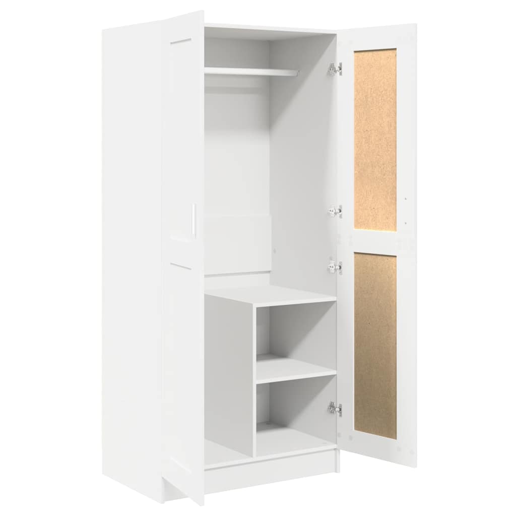 vidaXL Szafa, biała, 82,5x51,5x180 cm, materiał drewnopochodny