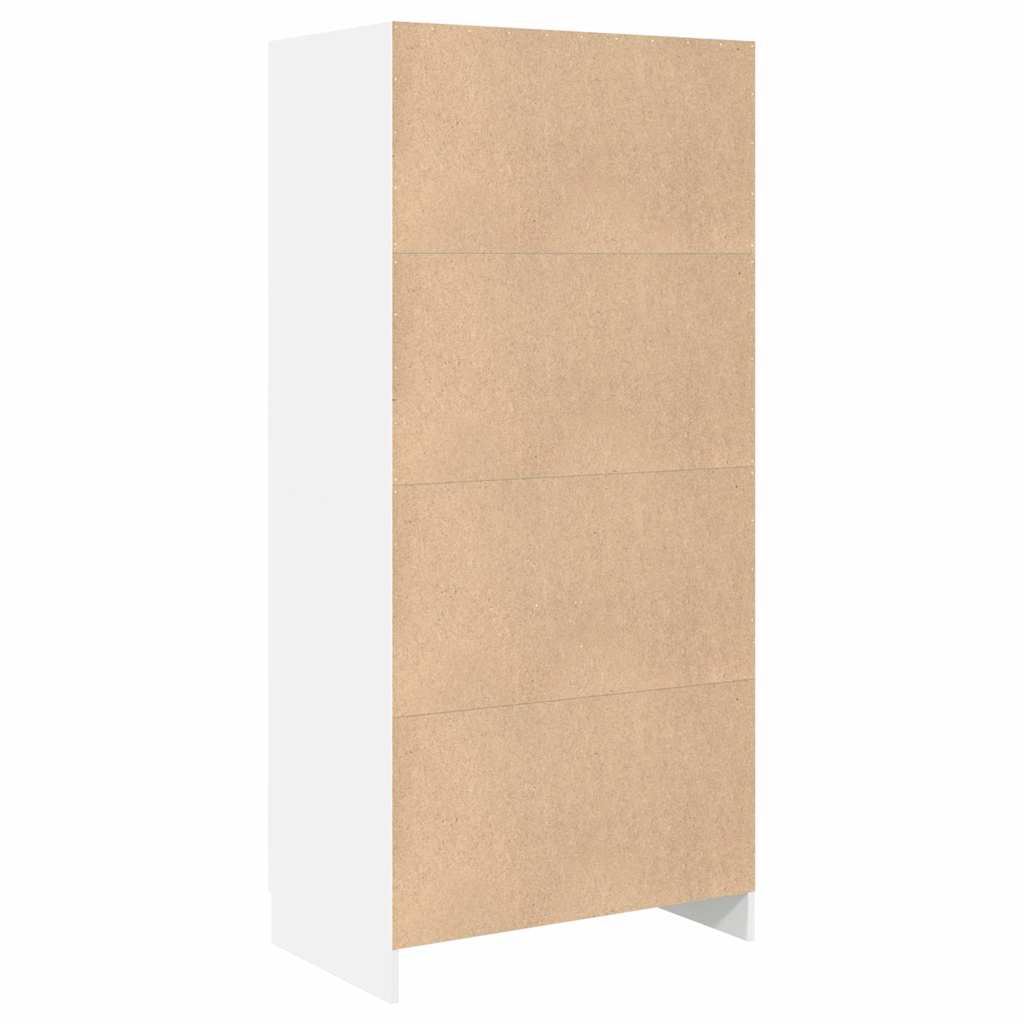 vidaXL Szafa, biała, 82,5x51,5x180 cm, materiał drewnopochodny