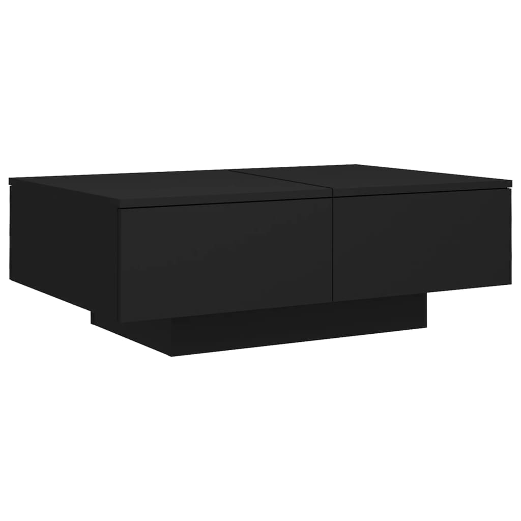 vidaXL Stolik kawowy, czarny, 90x60x31 cm, materiał drewnopochodny