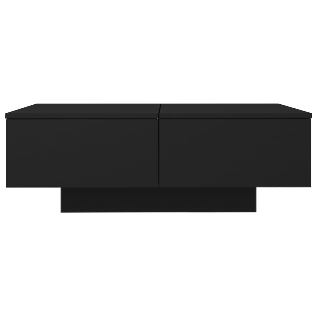 vidaXL Stolik kawowy, czarny, 90x60x31 cm, materiał drewnopochodny
