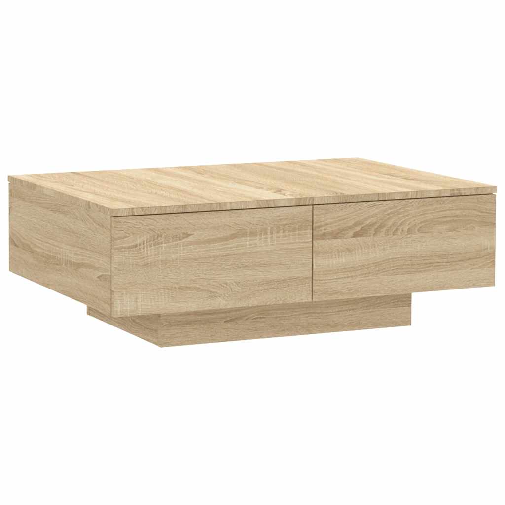 vidaXL Stolik kawowy, dąb sonoma 90x60x31 cm, materiał drewnopochodny