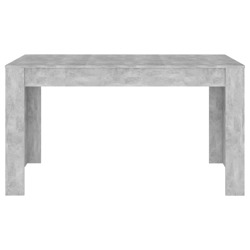 vidaXL Stół jadalniany, szarość betonu, 140x74,5x76 cm