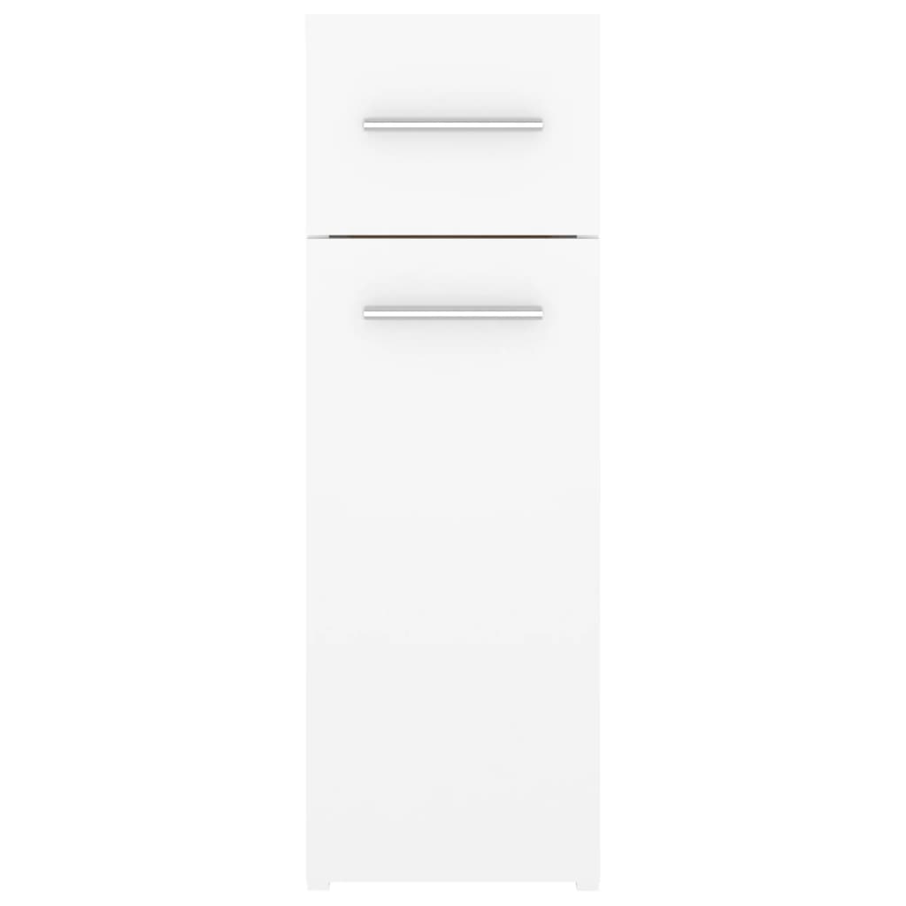 vidaXL Szafka apteczna, biała, 20x45,5x60 cm, materiał drewnopochodny