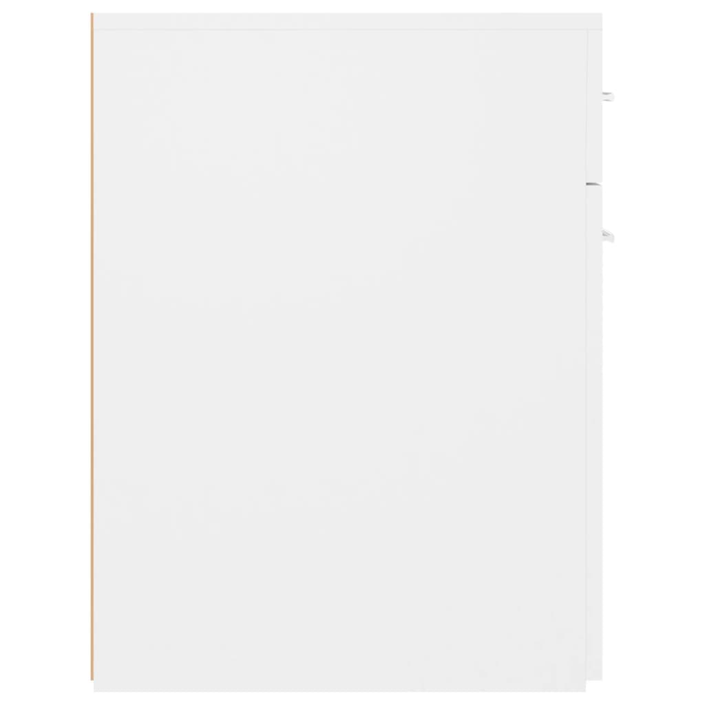 vidaXL Szafka apteczna, biała, 20x45,5x60 cm, materiał drewnopochodny