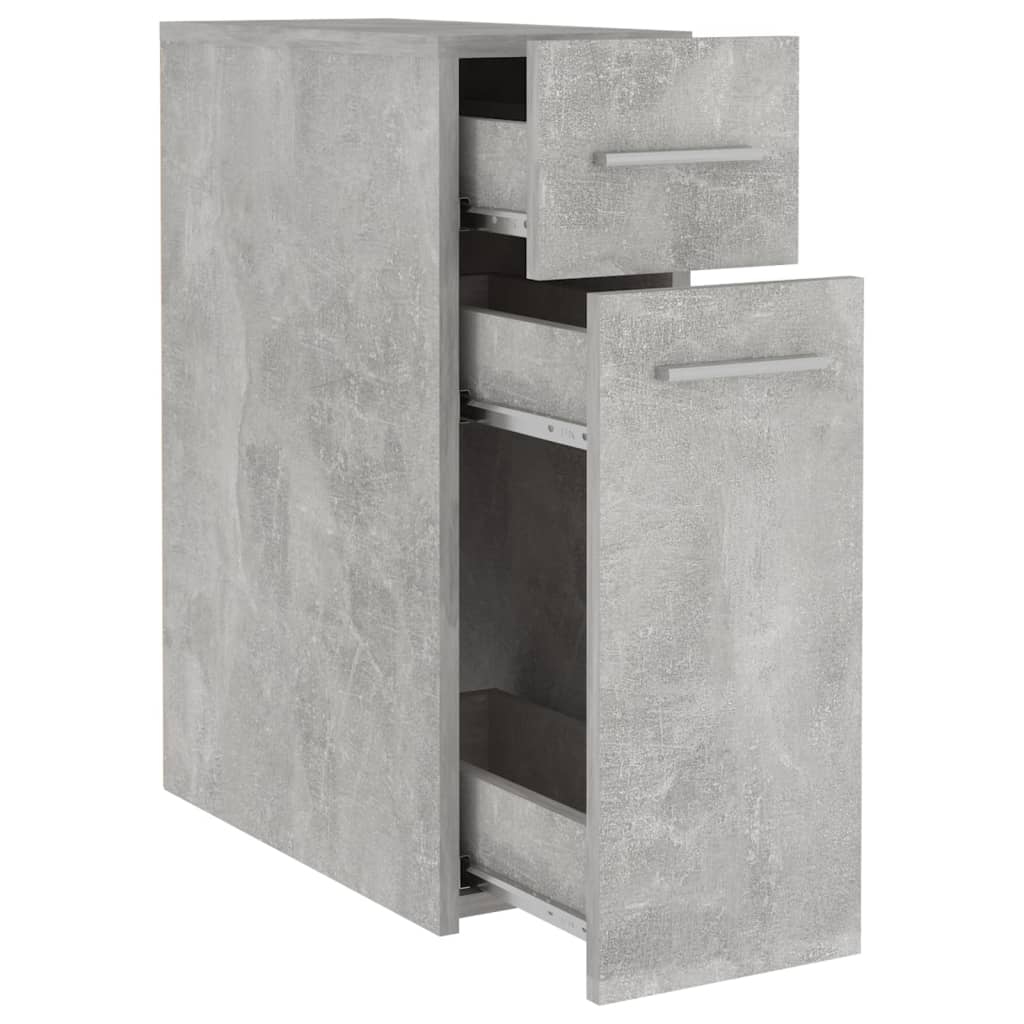 vidaXL Szafka apteczna, szarość betonu, 20x45,5x60 cm