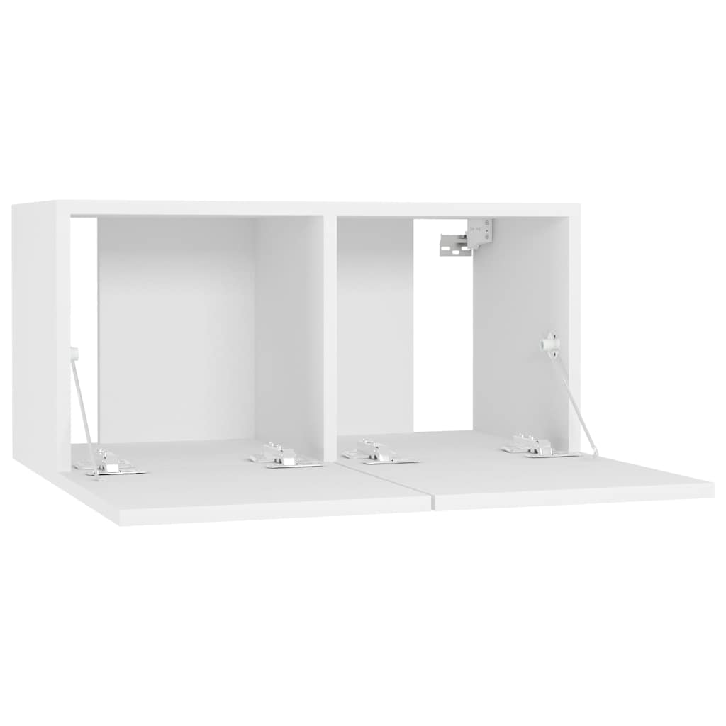 vidaXL Szafka wisząca pod TV, biała, 60x30x30 cm