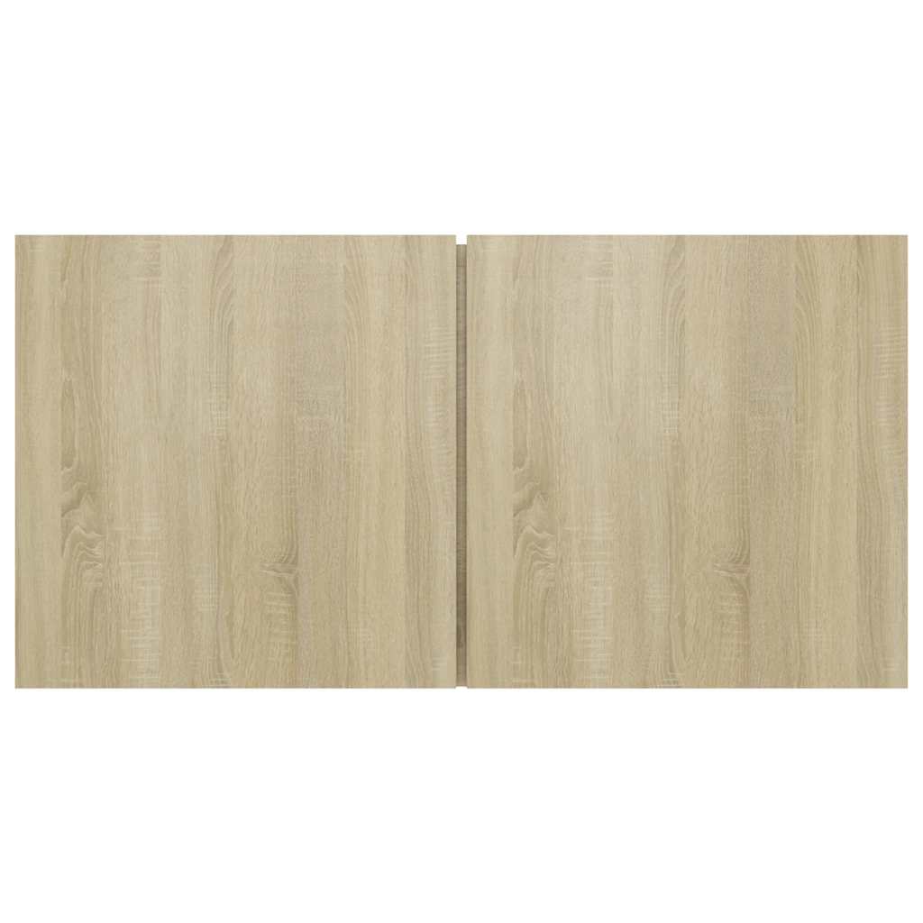 vidaXL Szafki wiszące pod TV, dąb sonoma, 60x30x30 cm