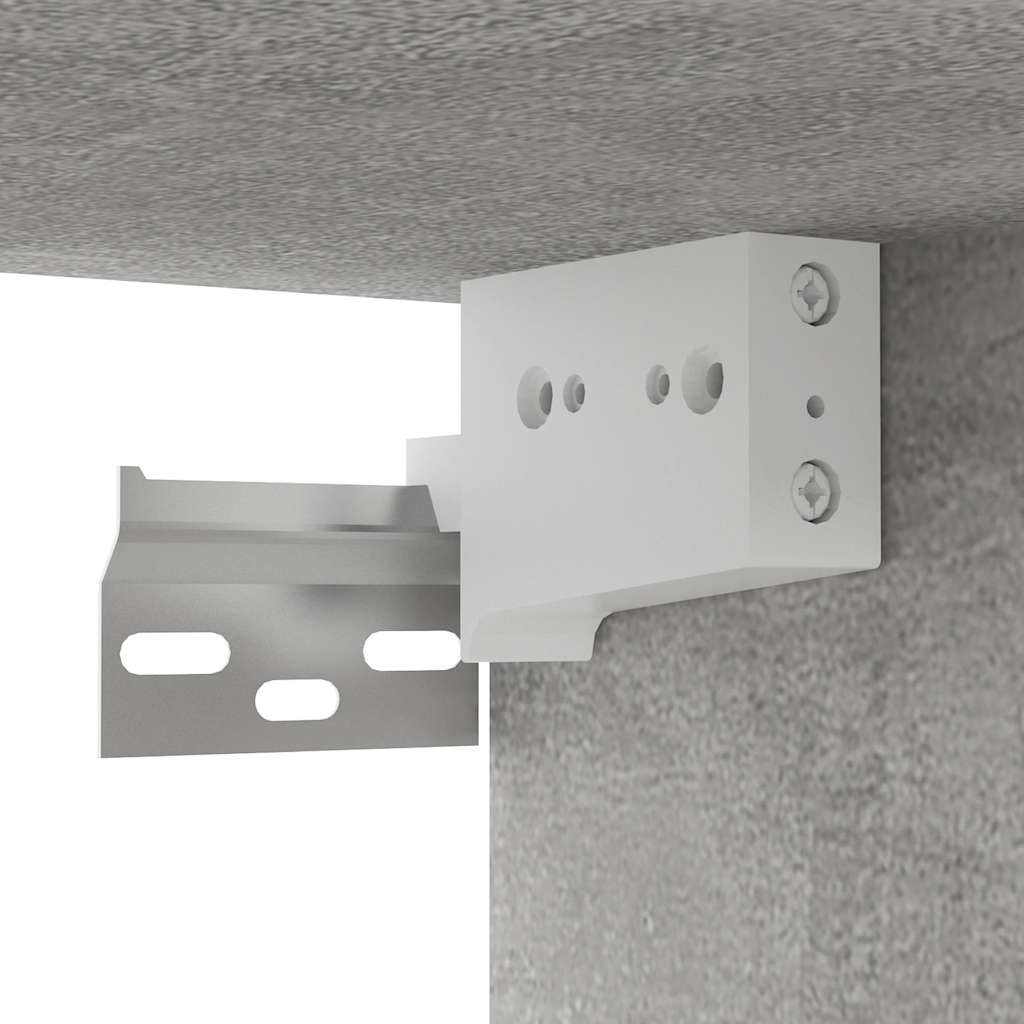 vidaXL Szafki wiszące pod TV 3 szt., szarość betonu, 60x30x30 cm
