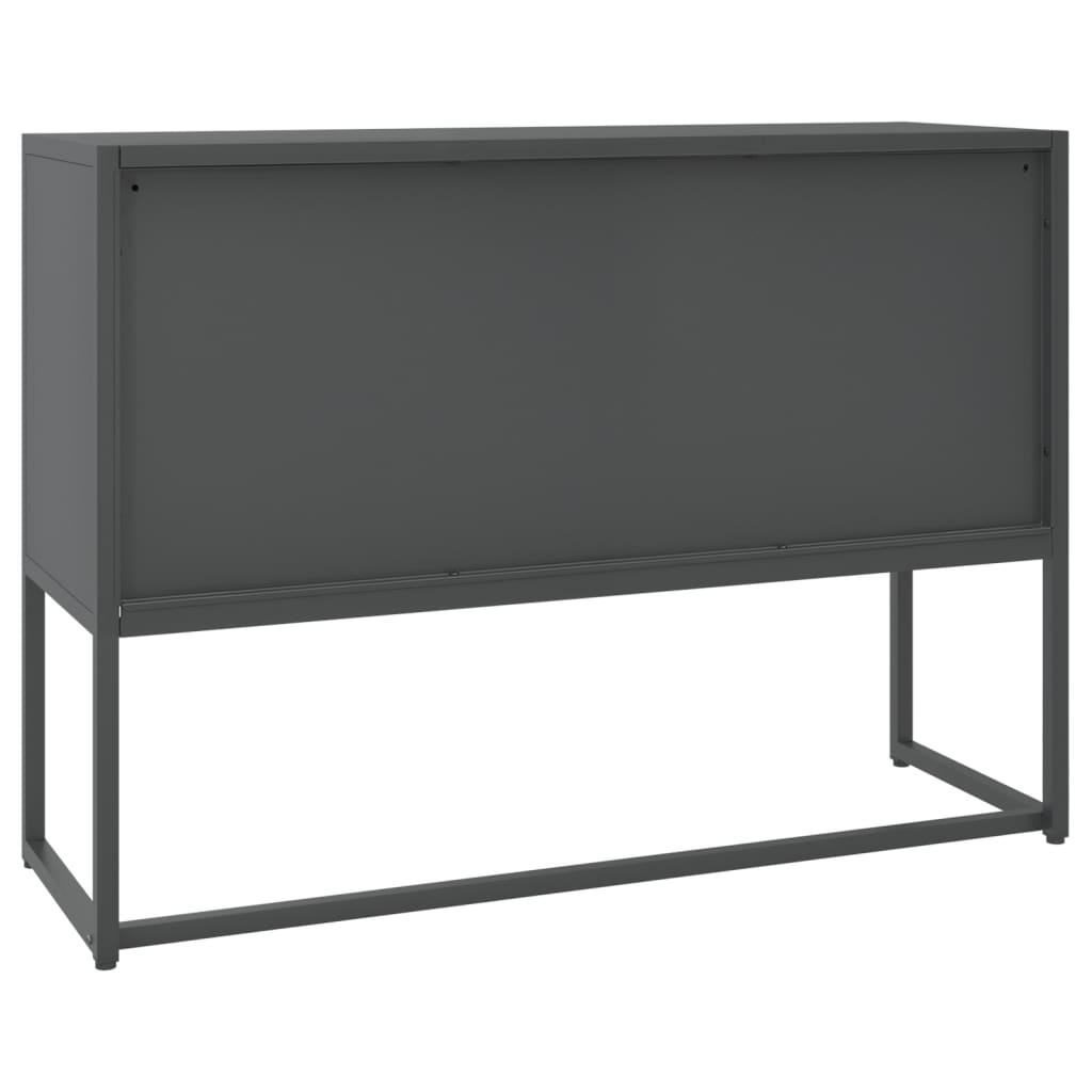 vidaXL Szafka boczna, antracytowa, 105x35x75 cm, stal