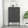 vidaXL Szafka, antracytowa, 80x35x135 cm, stal