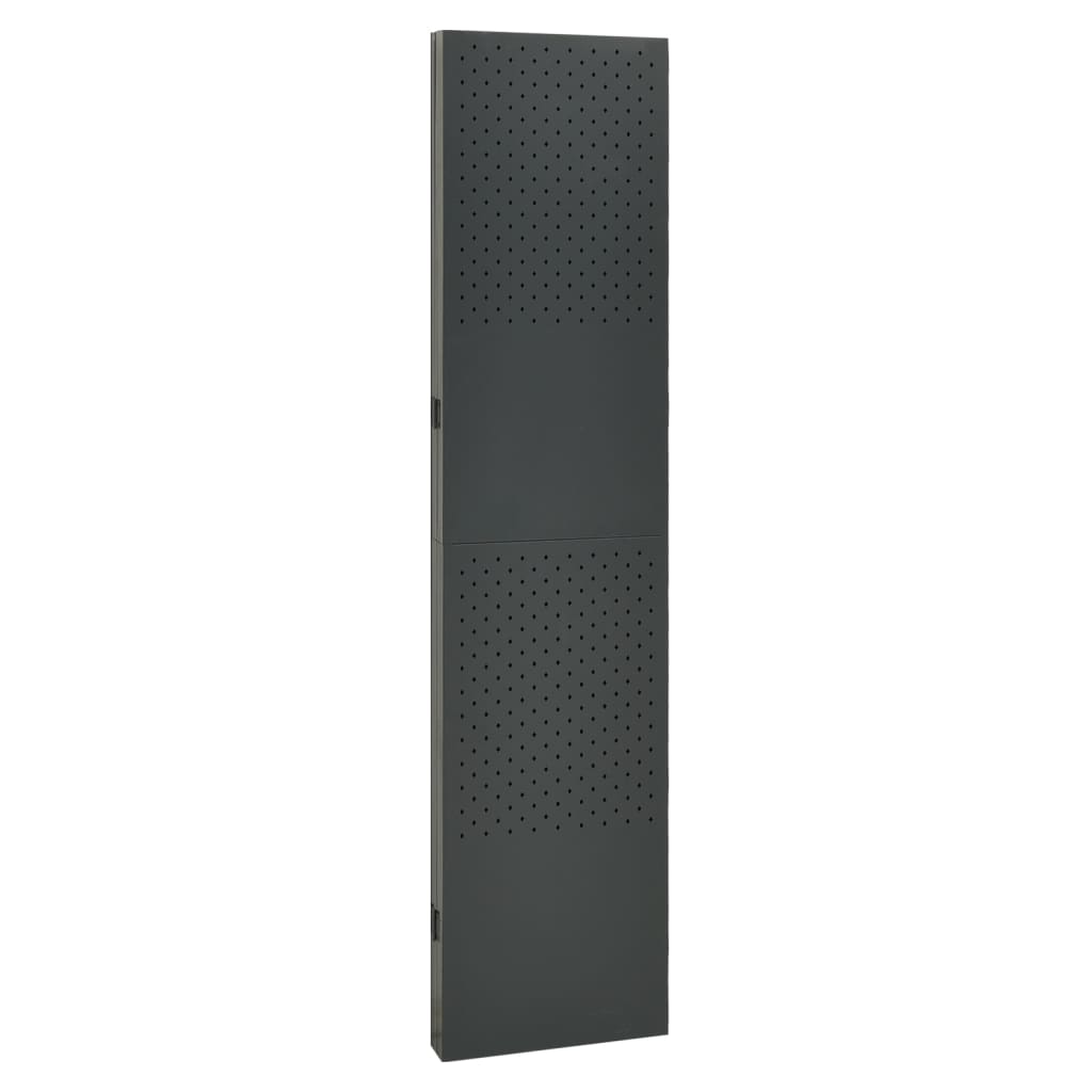 vidaXL Parawan 4-panelowy, antracytowy, 160 x 180 cm, stalowy