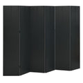 vidaXL Parawan 6-panelowy, czarny, 240 x 180 cm, stalowy