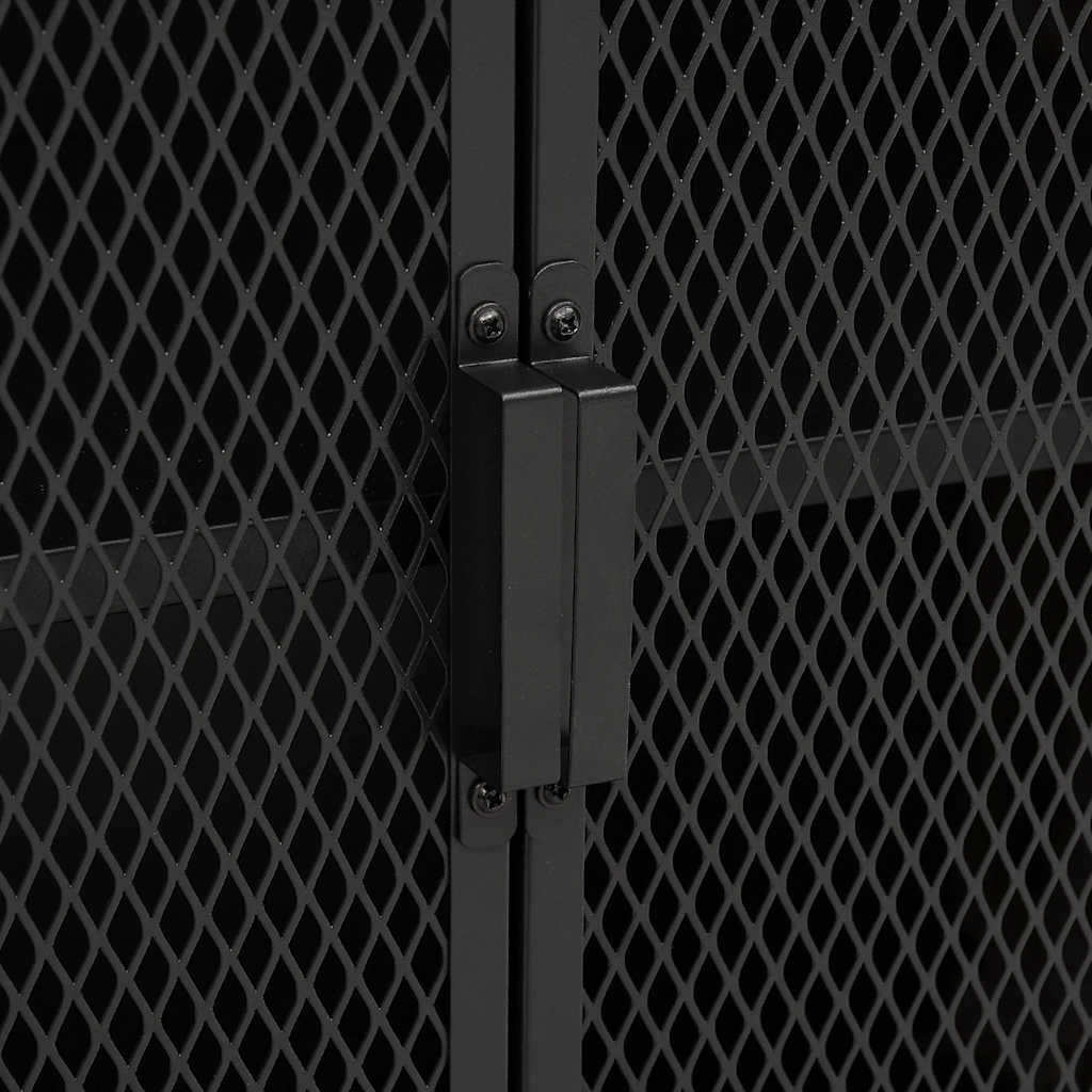 vidaXL Szafka, szara, 72x36x82 cm, metal i MDF