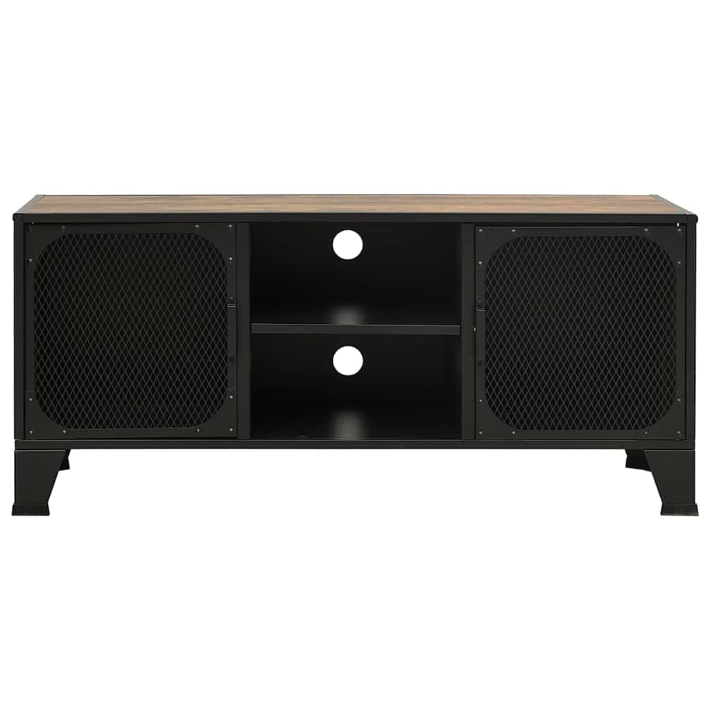 vidaXL Szafka pod telewizor, rustykalny brąz, 105x36x47cm, metal i MDF
