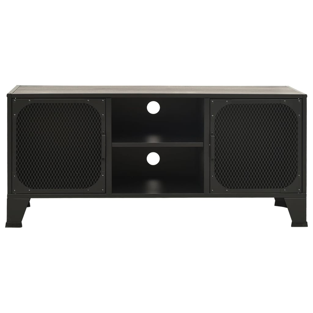 vidaXL Szafka pod telewizor, szara, 105x36x47 cm, metal i MDF