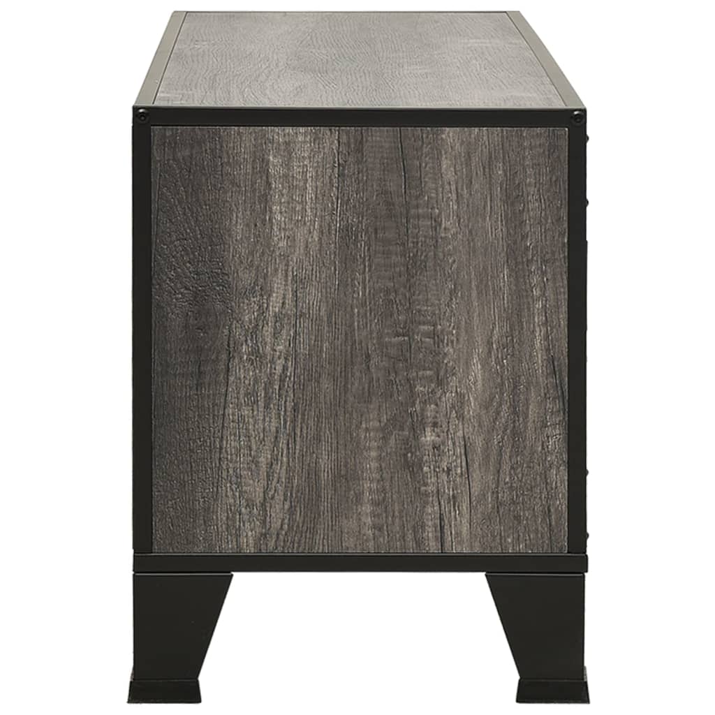 vidaXL Szafka pod telewizor, szara, 105x36x47 cm, metal i MDF