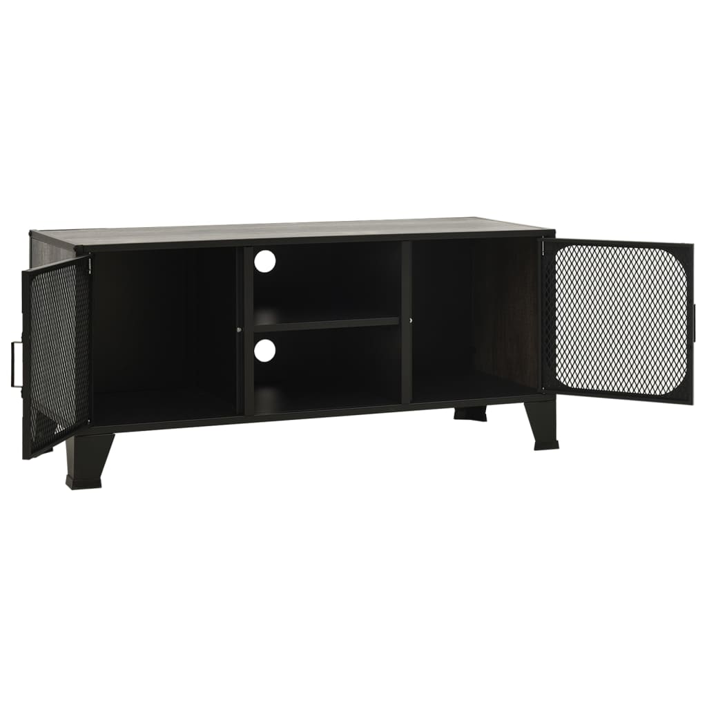vidaXL Szafka pod telewizor, szara, 105x36x47 cm, metal i MDF