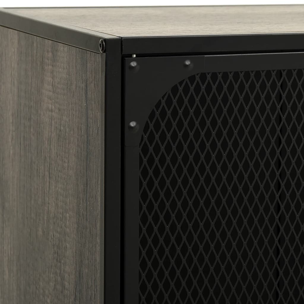 vidaXL Szafka pod telewizor, szara, 105x36x47 cm, metal i MDF