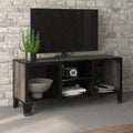 vidaXL Szafka pod telewizor, szara, 105x36x47 cm, metal i MDF