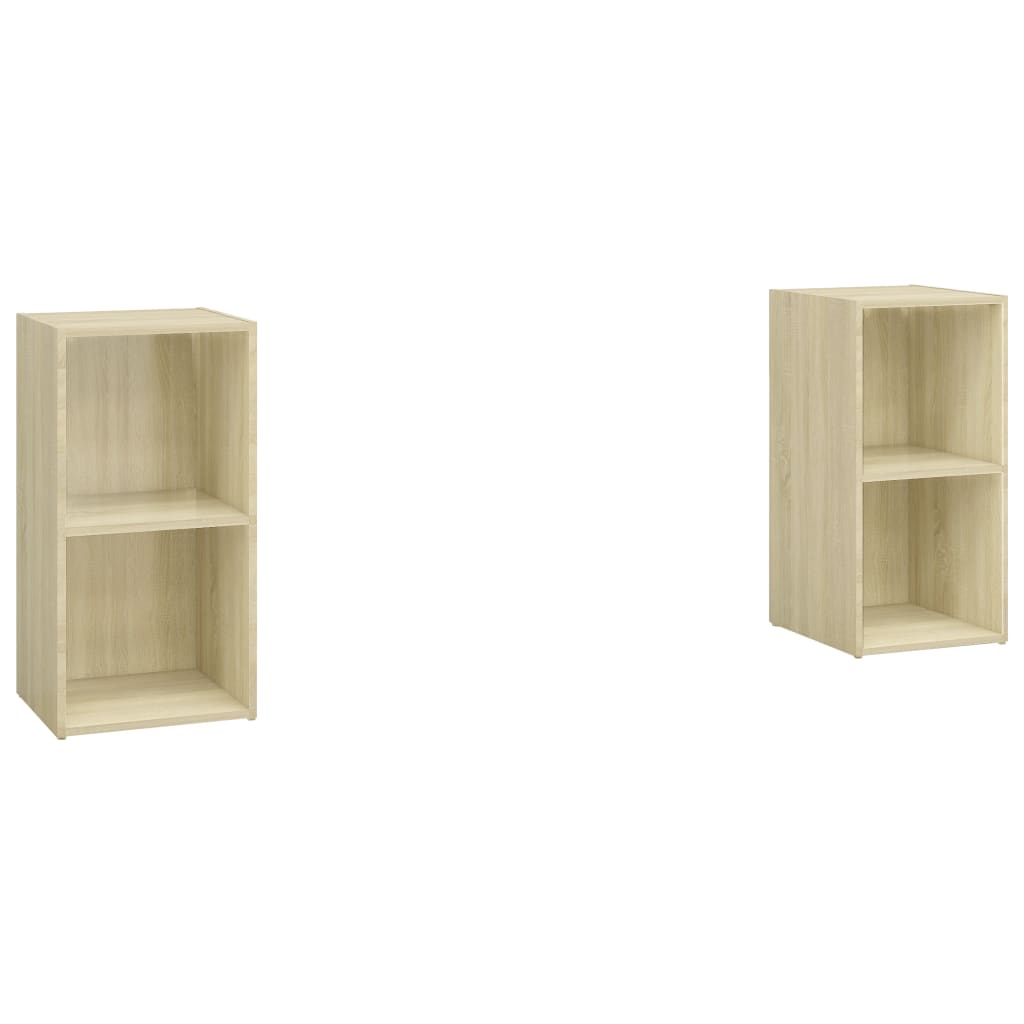 vidaXL Szafki TV, 2 szt., dąb sonoma, 72x35x36,5 cm, płyta wiórowa