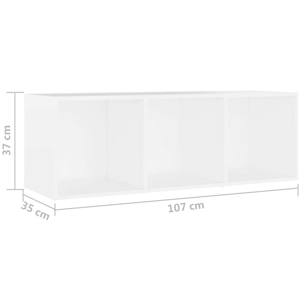 vidaXL Szafki TV, 2 szt., białe, 107x35x37 cm, płyta wiórowa