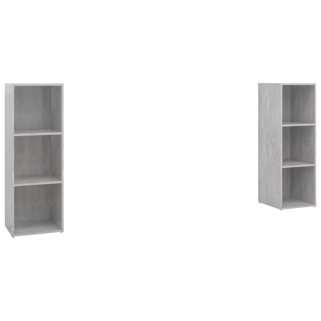 vidaXL Szafki TV, 2 szt., szarość betonu, 107x35x37 cm