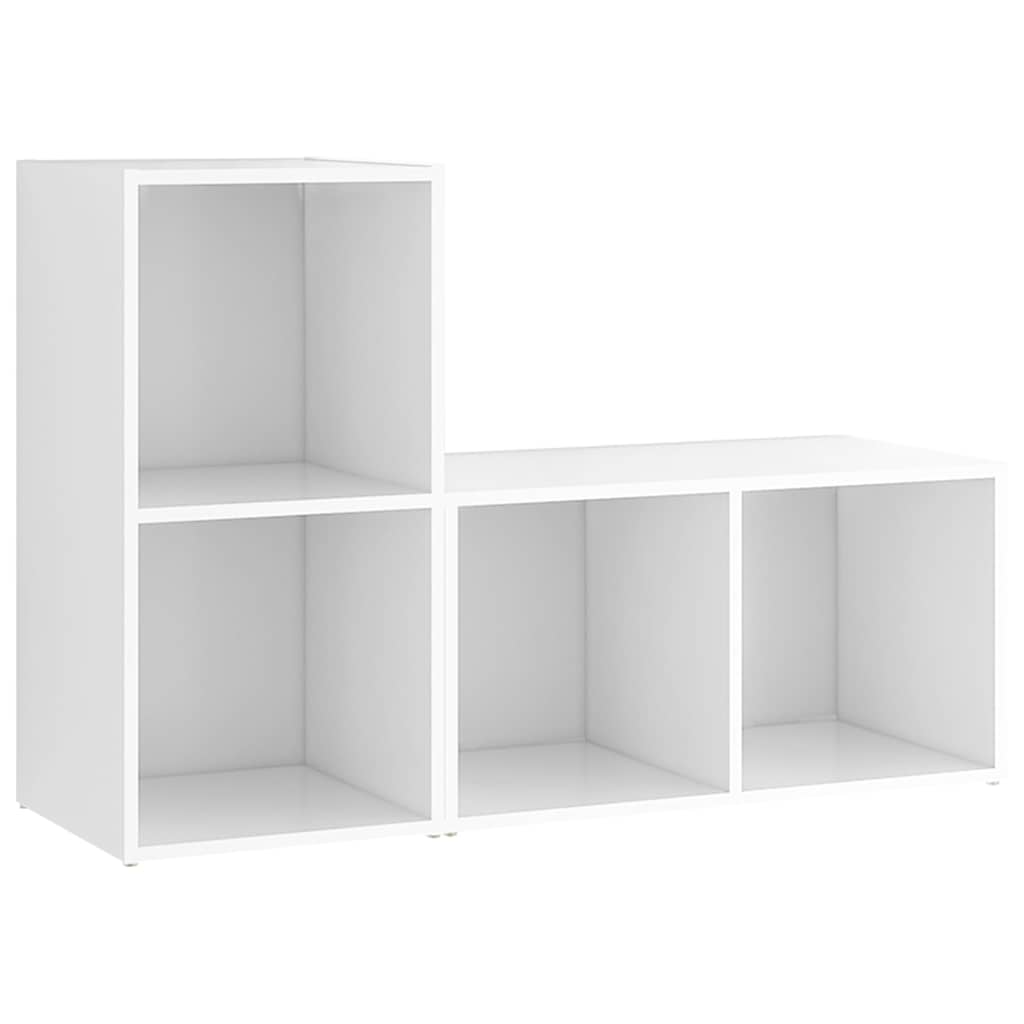 vidaXL Szafki TV, 2 szt., białe, 72x35x36,5 cm, płyta wiórowa