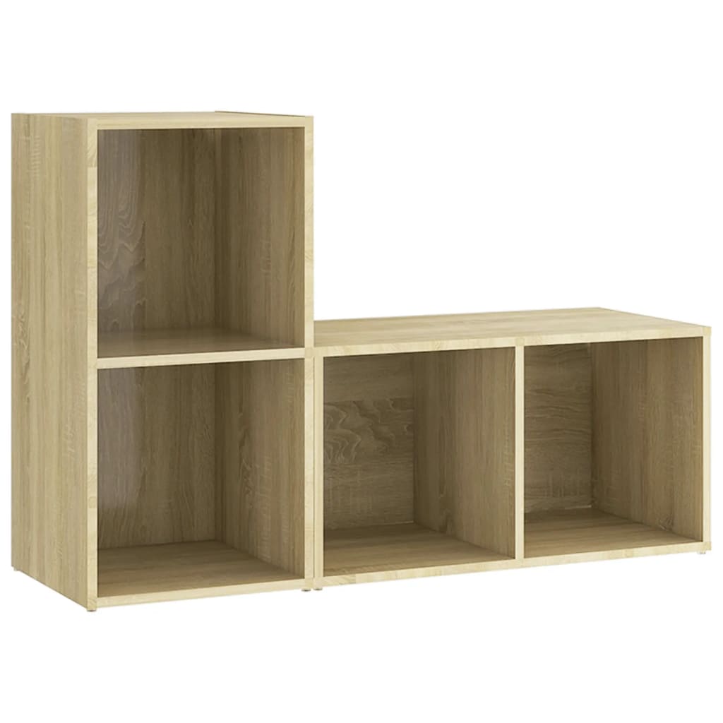 vidaXL Szafki TV, 2 szt., dąb sonoma, 72x35x36,5 cm, płyta wiórowa