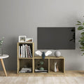 vidaXL Szafki TV, 2 szt., dąb sonoma, 72x35x36,5 cm, płyta wiórowa