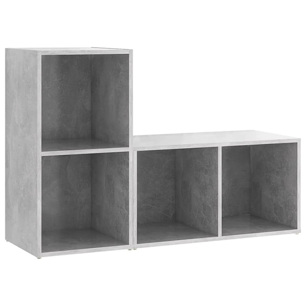 vidaXL Szafki TV, 2 szt., szarość betonu, 72x35x36,5 cm, płyta wiórowa