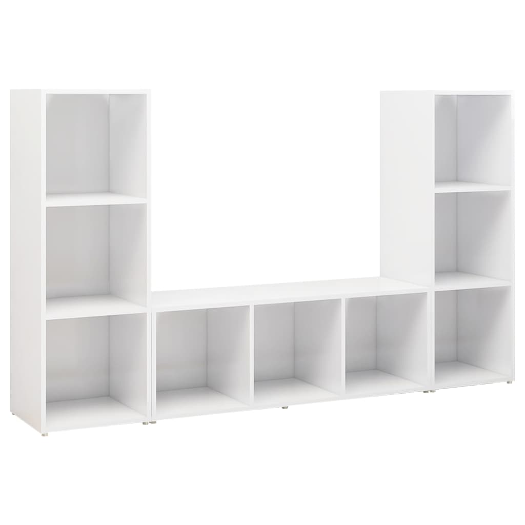 vidaXL | Szafka pod telewizor | 3 pcs 37 x 35 x 107.5 cm