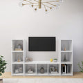 vidaXL | Szafka pod telewizor | 3 pcs 37 x 35 x 107.5 cm