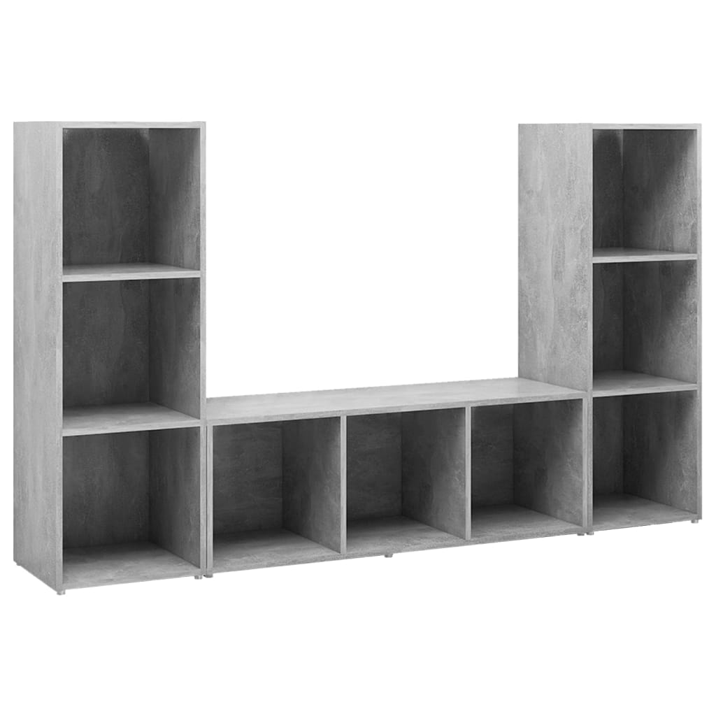 vidaXL | Szafka pod telewizor | 3 pcs 37 x 35 x 107.5 cm