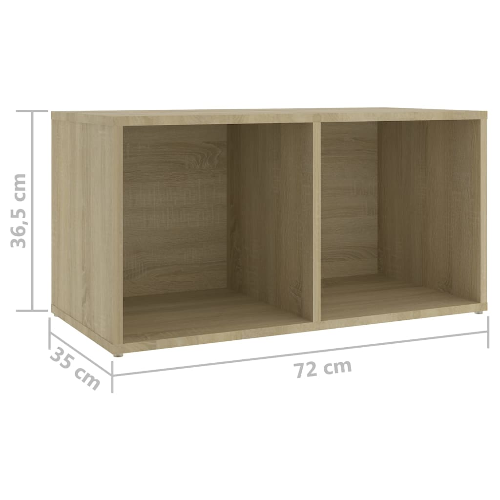 vidaXL Szafki TV, 4 szt., dąb sonoma, 72x35x36,5 cm, płyta wiórowa