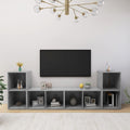 vidaXL Szafki TV, 4 szt., szarość betonu, 72x35x36,5 cm, płyta wiórowa