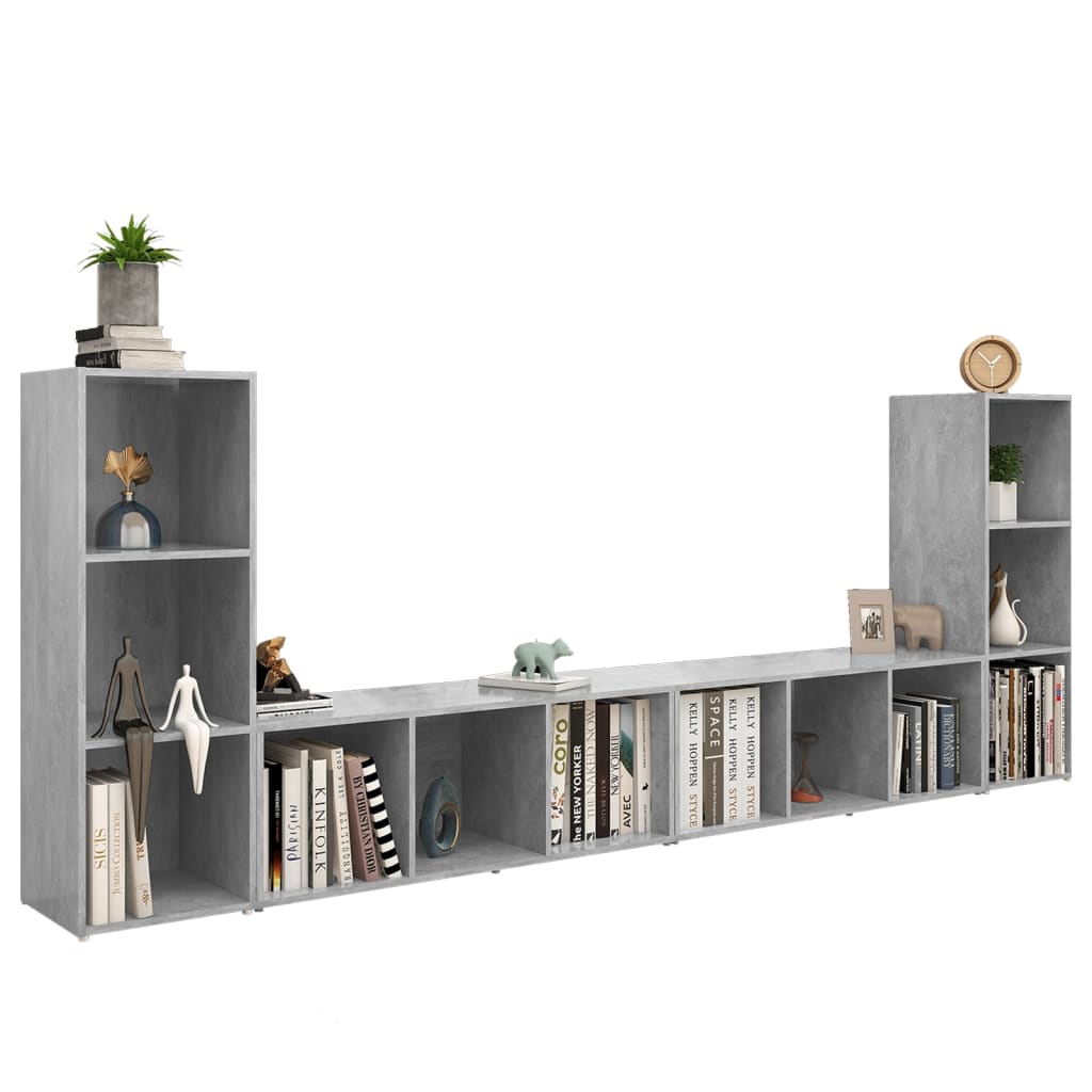 vidaXL | Szafka pod telewizor | 4 pcs 37 x 35 x 107.5 cm
