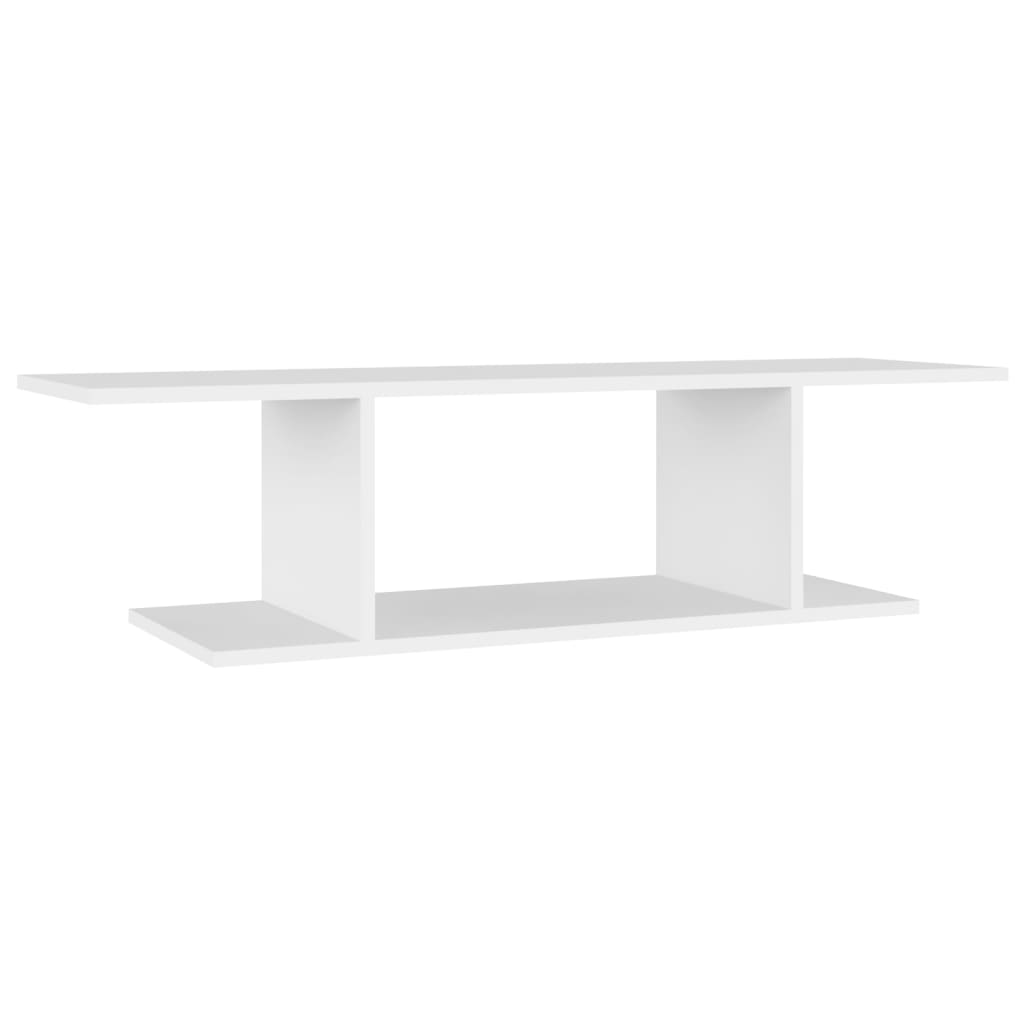 vidaXL Wisząca szafka telewizyjna, biała, 103x30x26,5 cm, płyta