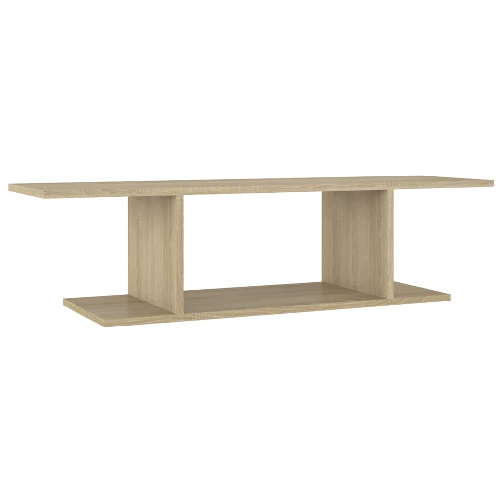 vidaXL Wisząca szafka telewizyjna, dąb sonoma, 103x30x26,5 cm, płyta