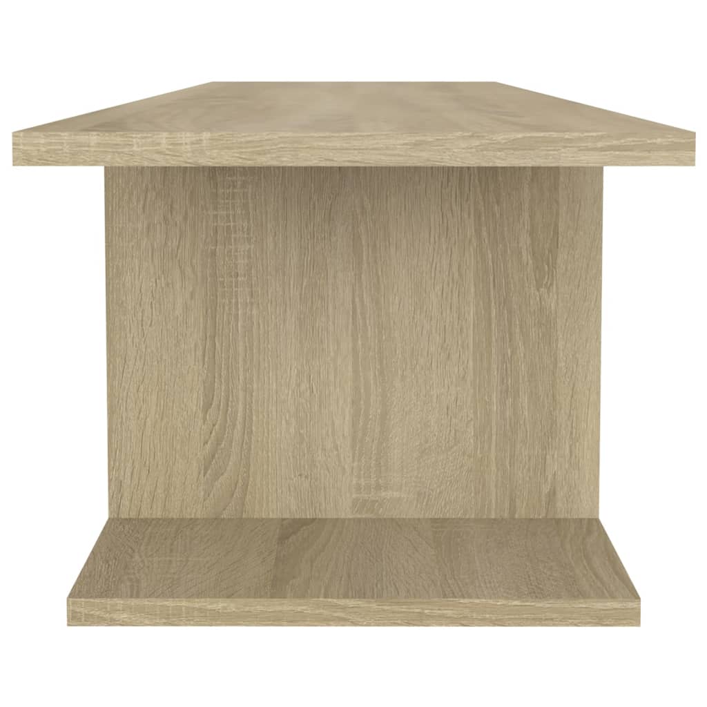 vidaXL Wisząca szafka telewizyjna, dąb sonoma, 103x30x26,5 cm, płyta