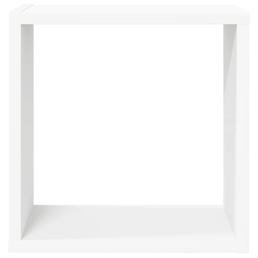 vidaXL Półki ścienne kostki, 2 szt., białe, 30x15x30 cm