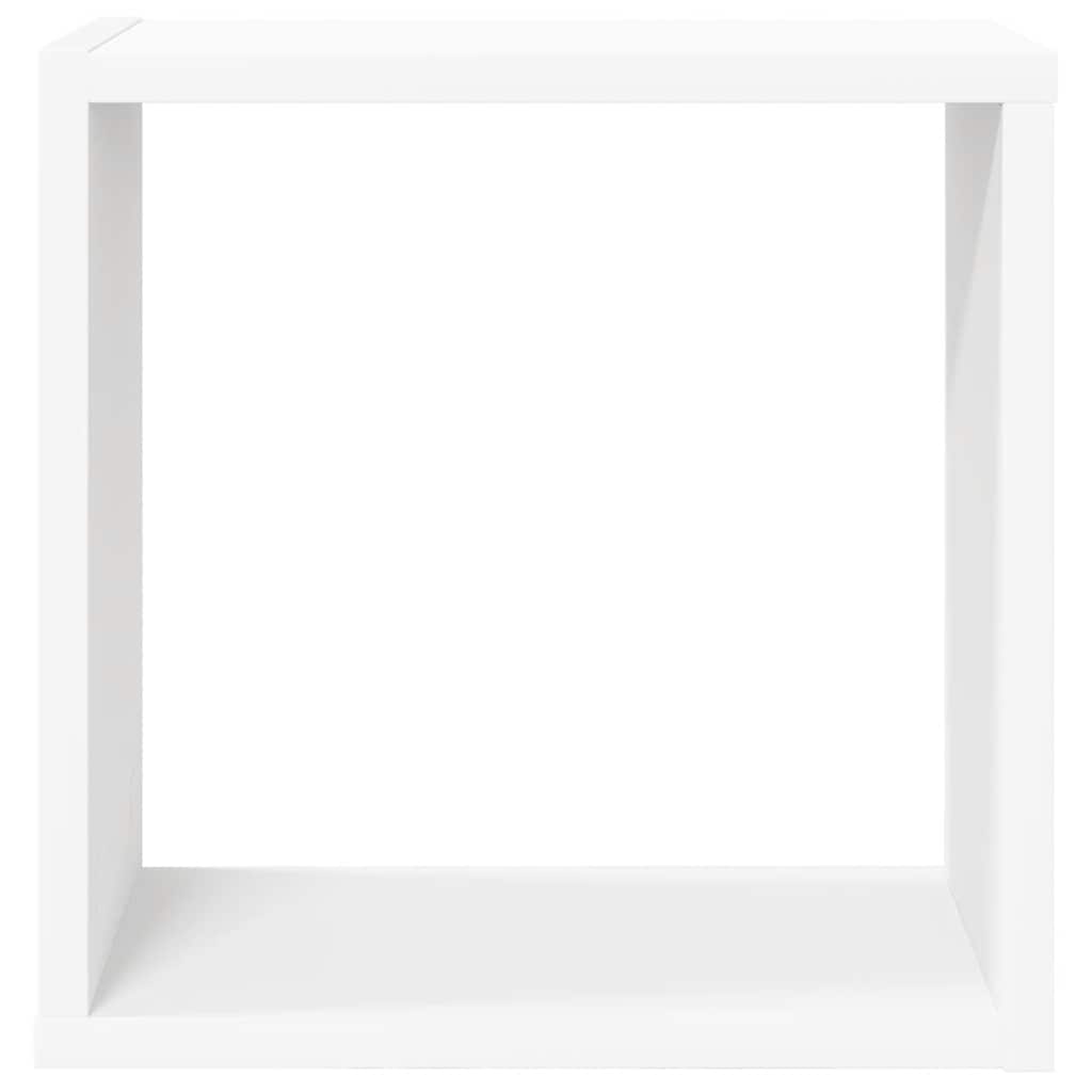 vidaXL Półki ścienne kostki, 4 szt., białe, 30x15x30 cm